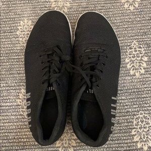 Mens black and gray No Bull athletic shoes.